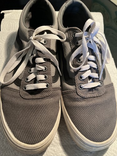 Vans Off The Wall Old Skool Mens SZ 9.5 GREY Athletic Shoes Sneakers 500714 GRAY