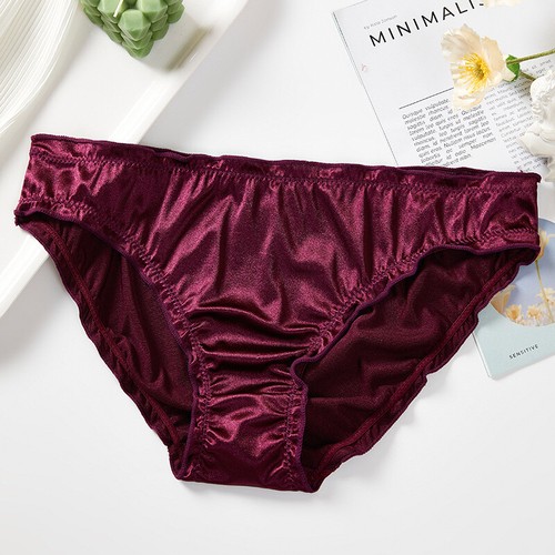 5 Stck. Damen Satinhöschen 11 Farben sexy glänzend Unterwäsche Slips Dessous Unterwäsche - Bild 11 von 30