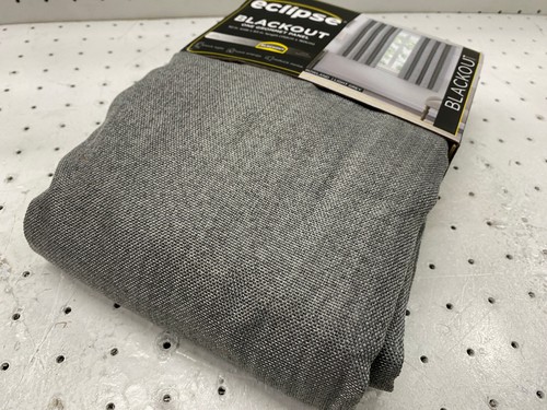 Eclipse Blackout One Grommet Panel Light Grey 52 in x 63 in - Picture 2 of 10