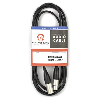 Vintage King Basic Series Microphone Cable - 30' (Demo Deal)