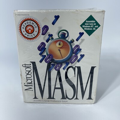 Microsoft MASM 6.11 Assembly Language Development System Floppy Disk Software