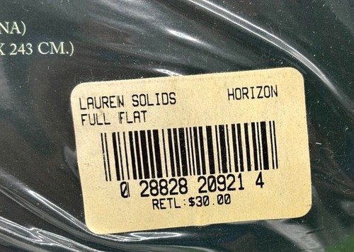 NUEVO Juego de sábanas planas completas de algodón azul Ralph Lauren Horizon extra profundas - Imagen 20 de 20