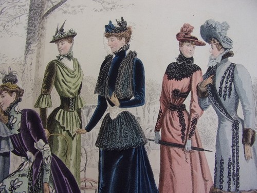 76/ GRAVURE DE MODE " Moniteur de la Mode Paris 1891 ". Grand format 36x52 - Picture 4 of 4