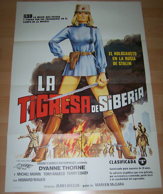 ILSA - DIE TIGERIN - orig. spanisches Kinoplakat ´79 DYANNE THORNE Sexploitation