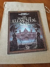 Temple of Elemental Evil T1-4 w/ Map - AD&D 1st Edition Super Module TSR