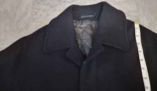 Abrigo Pierre Balmain Talla EU 44 Mediano Negro Chaqueta Pesada En muy buena condición - Imagen 11 de 12