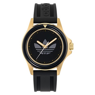 Adidas Originals Black Unisexs Analogue Watch Expression One AOFH24507