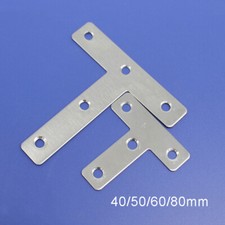 Image of Stainless Flat Bracket "T Shape" Mending Plate Joiner Connector 40/50/60/80mm