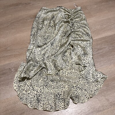 Vero Moda Womens Skirt High Slit Leopard Polyester H01
