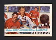 Scotia Bank 1972 todo sobre hockey Gordie Howe/Jean Bellevel hermoso 27363