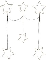 Star Stellas Led Outdoor AußEn Deko Lichterkette 6 Sterne IP44 Warmweiß