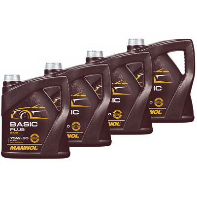 4x 4 Liter Basic Plus 75W-90 API GL 4+ Getriebeöl 75W90 MANNOL Öl Schaltgetriebe