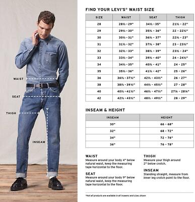 Levi's Men's 501 Original Fit Jeans Indigo Eyes Delta Destructed