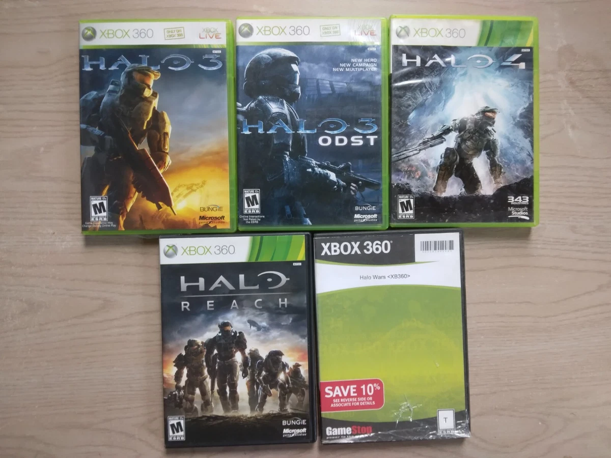 Halo 3 ODST 4 Reach Wars Lot of 5 Xbox 360 Games