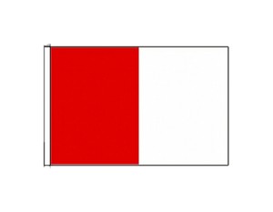 Confezione Di 2 Bianco E Rosso Bandiera Con Maniche Per Barche 45cm X 30cm Ebay