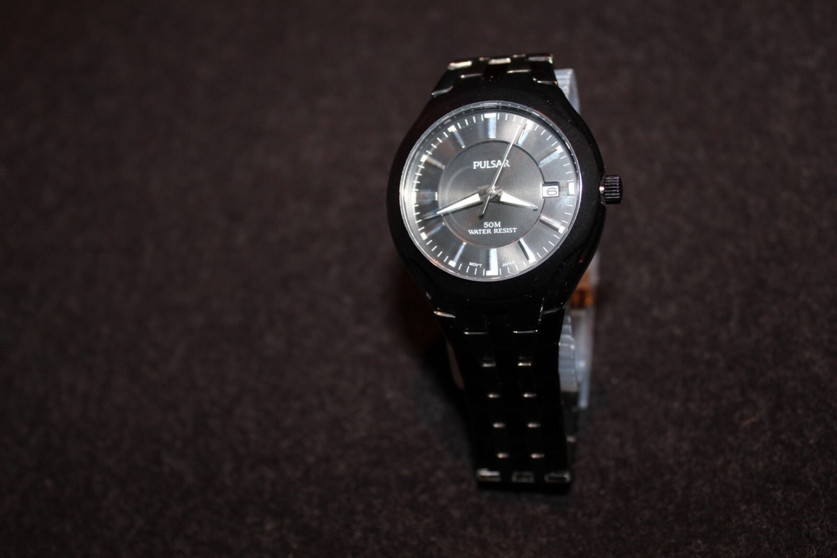 SEIKO　Pulsar腕時計 Vintage 1990s Men's PULSAR Two-Tone Silver Dial Watch Day