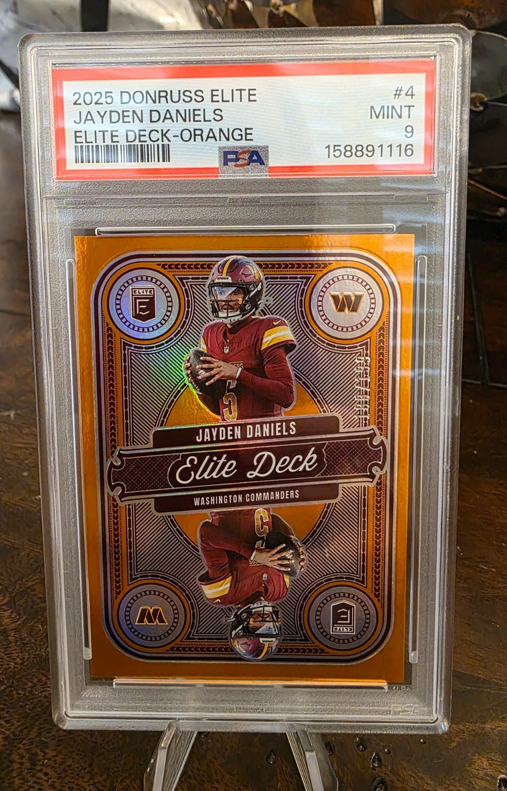 2025 Panini Donruss Elite - Elite Deck Jayden Daniels #4 Orange /199 PSA 9