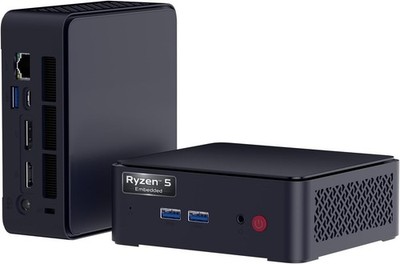 Mini-PC, AMD Ryzen 5 R2514 Embedded (4C/8T, bis 3.7 GHz, 15 W), 16 GB DDR4, 512