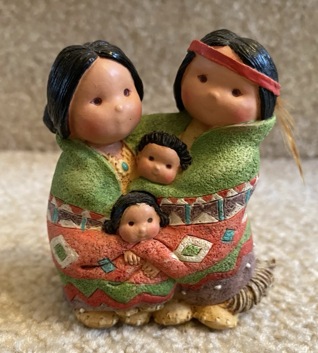Enesco 1994 Friends Of The Feather #115738 People Of One Feather