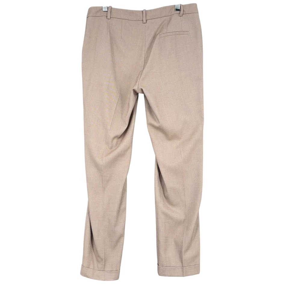 Брюки Esprit размер 6 бежевые деловые повседневные карьерные брюки с манжетами женские - Изображение 2 из 4