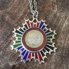 Vintage English Coin REGINA Pendant With Necklace — photo 1