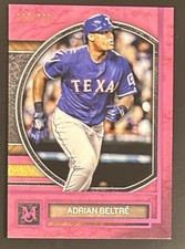 2025 Topps Museum Collection Pink Sapphire 8/199 Adrian Beltre #77 Rangers