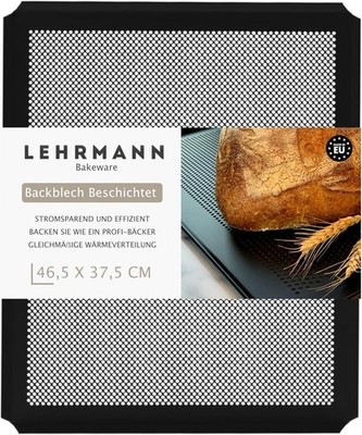 LEHRMANN Backblech 46,5 x 37,5 cm mit Antihaftbeschichtung Lochblech