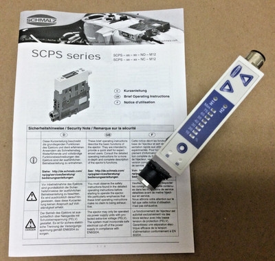 NEW, SCHMALZ VACUUM GENERATOR EJECTOR SCPS 10 G02 NC M12-5 PNP, 10.02.02.04114