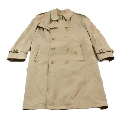 Vintage 1990s Beige Trench Coat Men's Medium