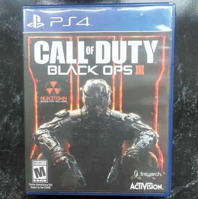 Activision Call of Duty: Black Ops III PS4 2015 M Multiplayer w/ Case Insert