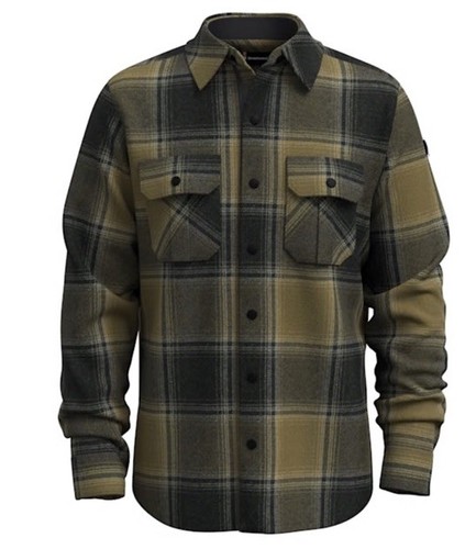 Smartwool Anchor Line Shirt Jacket Winter Moss Plaid Merino Wool Sz XL NWT $220 - Picture 8 of 23