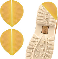 Shoe Heel Repair, Rubber Sole Pads, 2 Pairs Heel Bottom Rubber Patch, Yellow