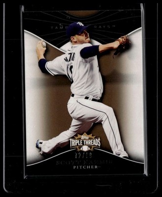 2009 Topps Triple Threads #21 Scott Kazmir Gold #/99