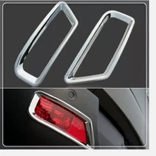 For Peugeot 3008 2013-2015 ABS Chrome Rear Fog Light Fog Lamp Cover Trim 2pcs