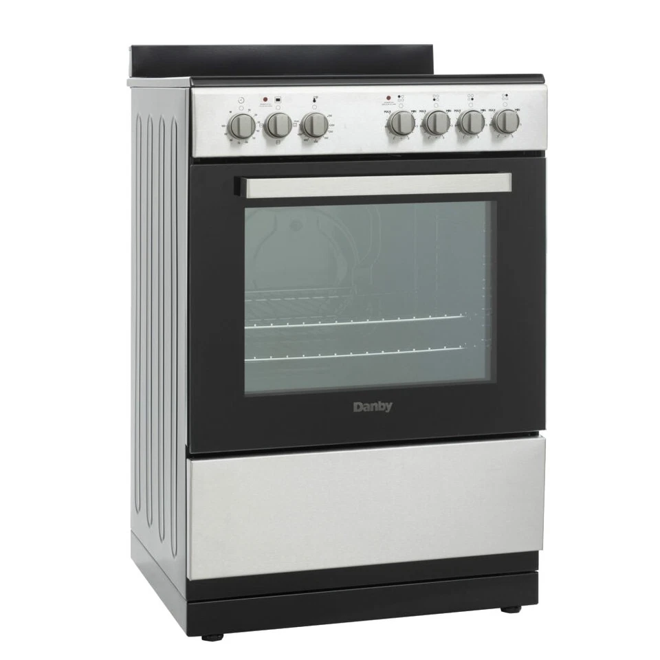 Danby 24 pulgadas de ancho 2,5 cúbicos Cocina eléctrica independiente Ft. - Acero inoxidable Foto 2 de 4