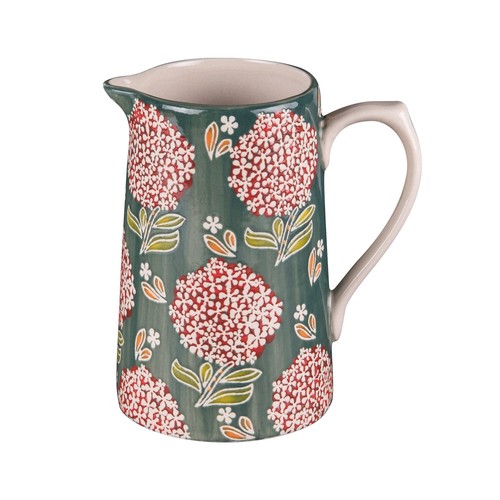 Pichet En Grès Vert 0,6 L ROSE & TULIPANI - Pour Une Table élégante Et Poétique