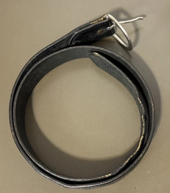 Cinturón Silver Creek Classics Cuero Negro Tocado a Mano Western Talla 38 EE. UU. De Colección Foto 4 de 4