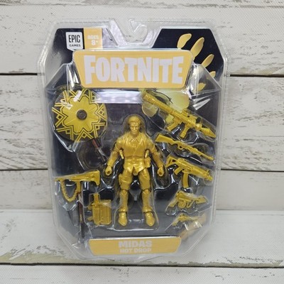 Jazwares Fortnite Midas Hot Drop Gold 2021 3.75'' Action Figure Epic Games New
