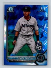 2022 Bowman Chrome Prospects Sapphire Junior Sanchez Miami Marlins #BCP-111