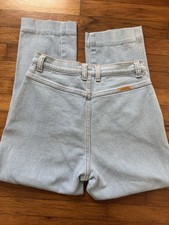 VTG 80s 90s Jordache High Waisted Jeans Light Wash Mom No Back Pockets Size 8