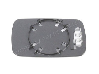 BMW E39 E46 Mirror Glass Heated RIGHT Side Blue Tinted With Plate 1998-2006