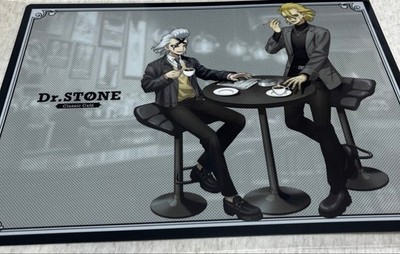 Dr.STONE Collaboration Café A4 Visual Panel  Zenon Stanley w/ Mat,