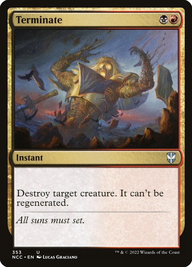 MTG Terminate New Capenna Commander 353 NM