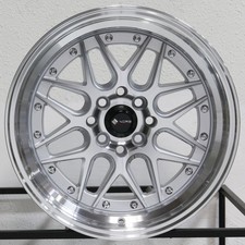 4-new 16 Vors Vr7 Wheels 16x8 4x1004x114.3 20 Silver Rims 73.1