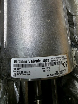 Bardiani Valvole Spa  NEW IN BOX  Type: BBZP  CODE:BAPACF300BVAA