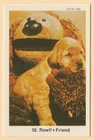 1970s Swedish Card Muppets #59 Rowlf and Golden Retriever friend mint condition