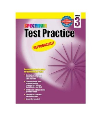 Test Practice, Grade 3 (Spectr - VERY GOOD