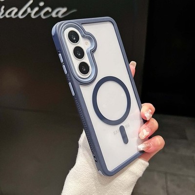 For Samsung Galaxy A57 A17 A37 A07-A56 Mag Safe Clear Back Shockproof Phone Case