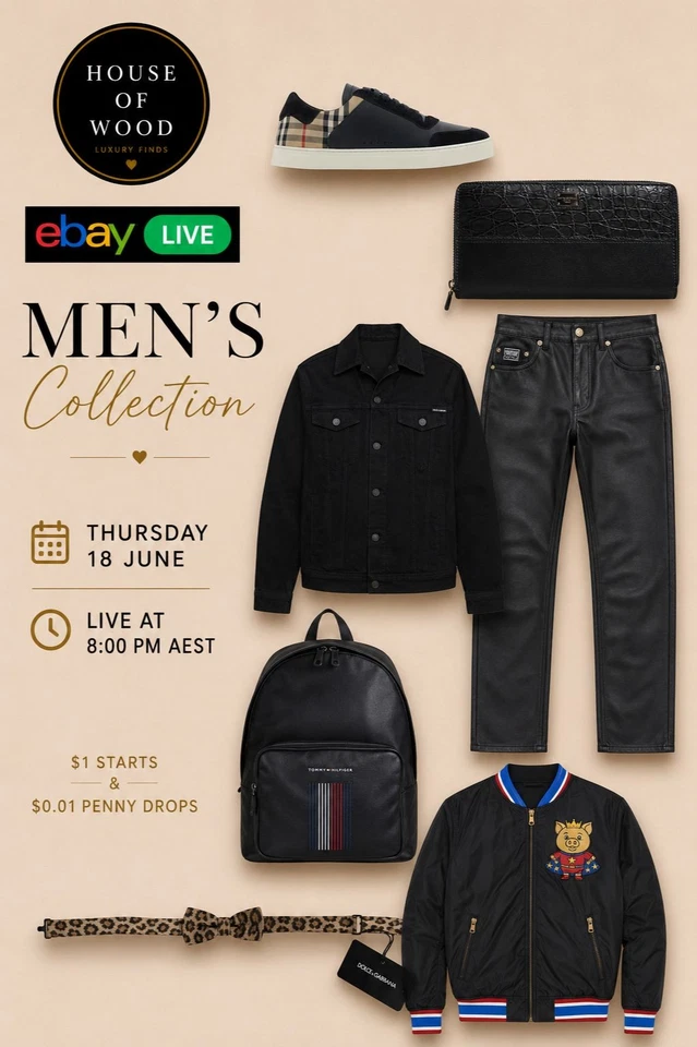Mens Designer Luxury | $1 Starts | Dolce & Gabbana, Burberry + more