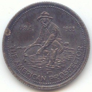 1985 Engelhard American Prospector Tenth 1/10 Ounce 0.999 Silver True Auction